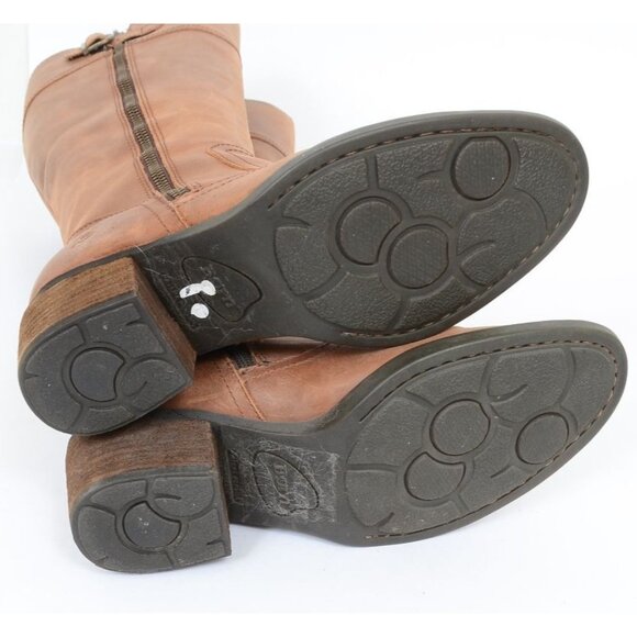 BORN Fannar Women's Western Festival Leather Knee Hi Riding Boots Size 6.5 Boho - Picture 5 of 8